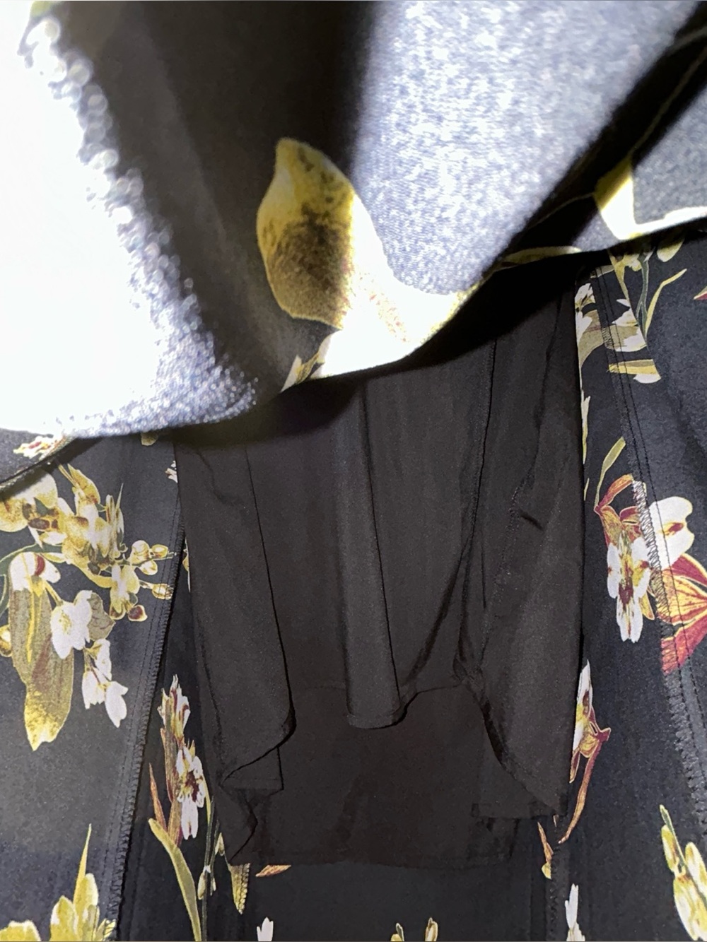 New York and Company XXL maxi Dress Black strapless Halter Floral Print NY&CO - Picture 9 of 16